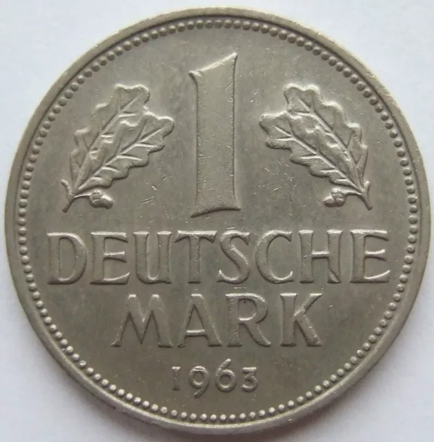Moneta Rfg 1 Tedesco Marchi 1963 G IN Extremely fine
