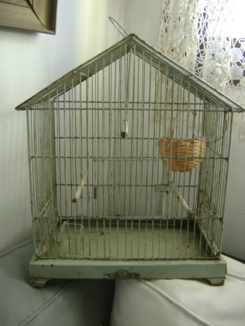 Cage à oiseau ancienne métal