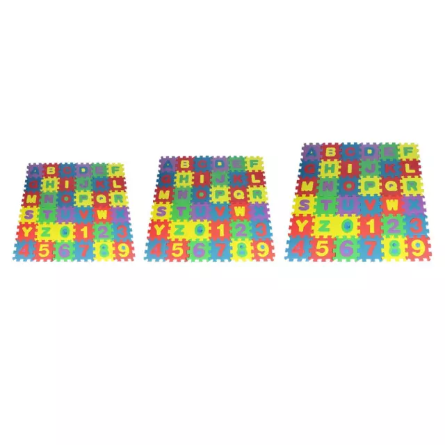 36 pièces puzzle tapis de jeu alphabet numéro tapis en mousse EVA