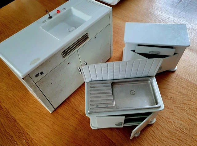 Lot Meubles De Poupée Vintage Années 70-80 - Bon état - Collection