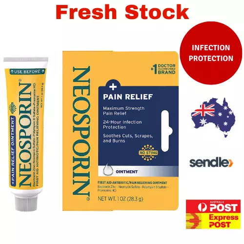 Neosporin + Maximum-Strength Pain Relief Dual Action Ointment, First Aid Topical