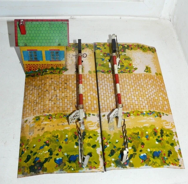 Hornby O/0 1/48 - Passage à Niveau Manuel Double Barrière - Tôle Litho - France
