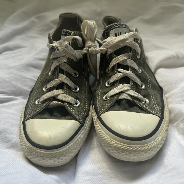 KHAKI CONVERSE CHUCK Taylor All Star Size 4 EuR 36.5 Green White 14.99 PicClick UK