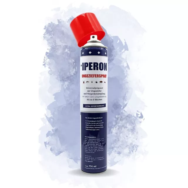 1 x 750ml Ungezieferspray IPERON® Sofort- und Langzeitwirkung Fliegen Schädlinge