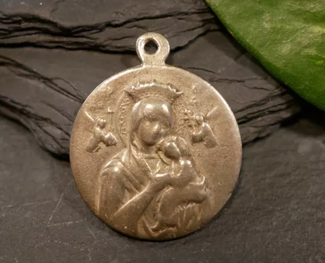 Pilger Medaille Anhänger Wallfahrt Maria Heilige Mutter Gottes Mit Kind Jesus