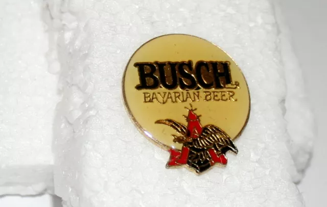 Vintage 1980s Busch Bavarian Beer Bottle Logo Advertising Collectors Pin New NOS