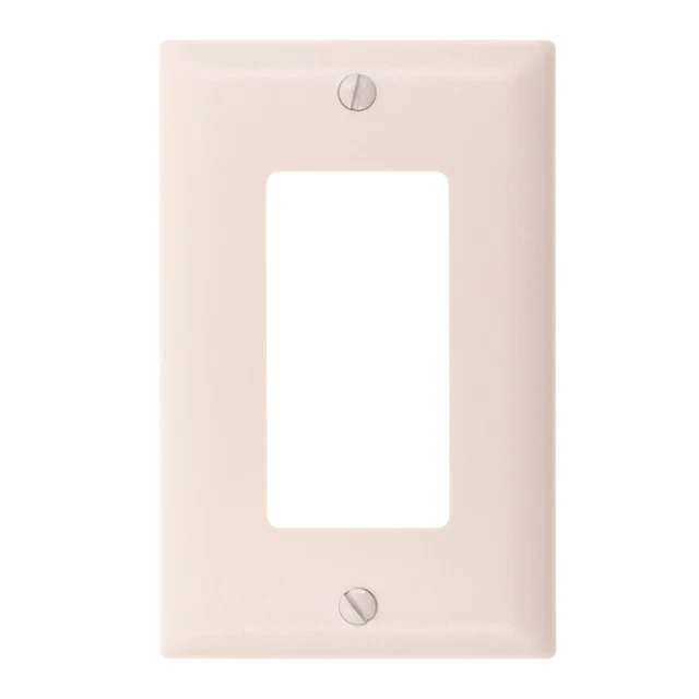 Pass & Seymour Tp26-La Decorator Wall Plate, 1-Gang, Light Almond