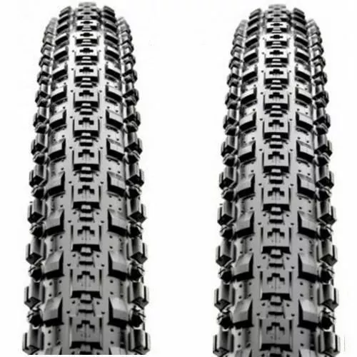 1 Pair Maxxis Crossmark MTB Tyres 26 x 2.10" Black Mountain Bike Tires Wire Bead