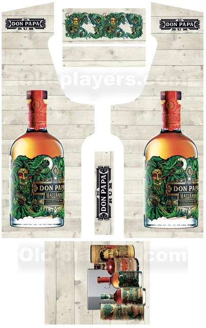 Stickers Dartcab rhum Don Papa - jeu de fléchettes