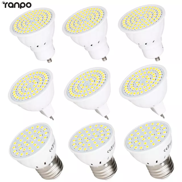 LED Spot Light Bulbs GU10 MR16 E27 7W 5W 3W 2835 SMD 12V 24V 220V Lamps Bright