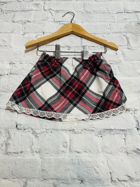 Baby Girls 9-12 Months Clothes Cute Check Skirt  *We Combine Postage*