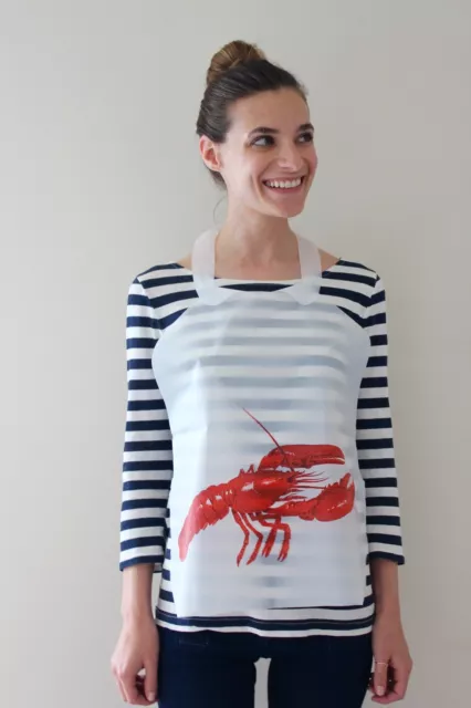 100 Pack Of Disposable Plastic Lobster Bibs