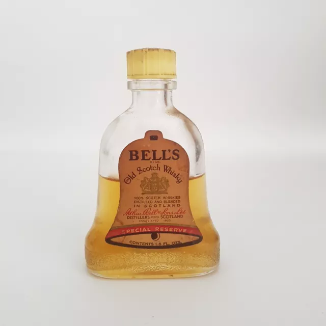 Bell's Special Reserve Scotch Whisky Circa 1970's Miniature