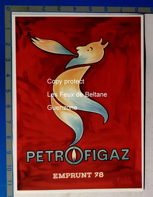 Publicité PETROFIGAZ EMPRUNT 78 illustration SAVIGNAC diable  advert