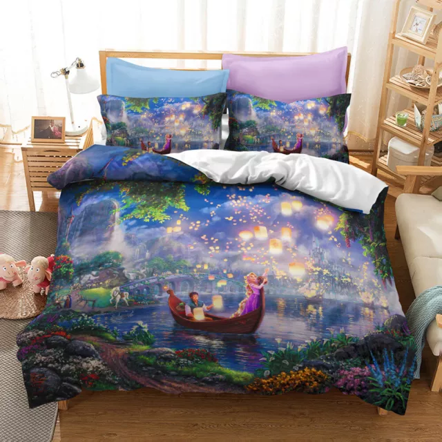 3D Princess Belle Bedding Set Single Double Beauty And The Beast Duvet Cover H1