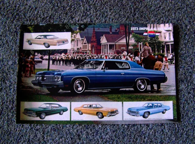 Vintage Automobile Brochure  1973 Chevrolet Impala/Bel Air   File drawer 1