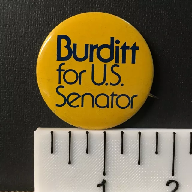 George Burditt for U.S. Senator (1960s) 1.625" Vintage Political Pin-Back Button