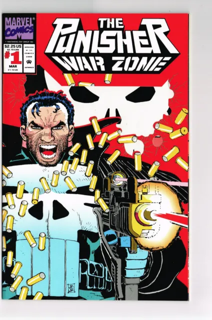 Punisher War Zone #1 Nm Ob New! Marvel Comics 1992 Die Cut Cover John Romita Jr