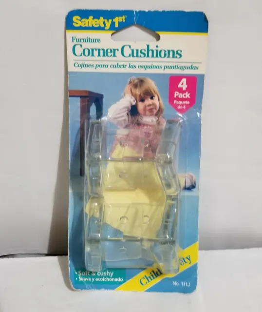 Safety 1st First Furniture Corner Cushions Clear Baby Child Proof 4 Ct Pack 111J
