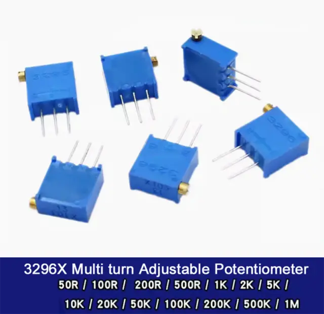 3296X Multi turn Adjustable Potentiometer 50R/200R/500R/1K/2K/10K20K100K1M