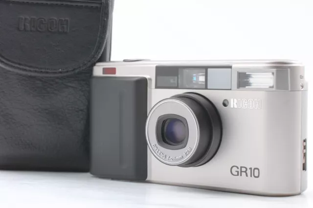 "Read"［Exc+5 w/ Case］Ricoh GR10 Silver Point & Shoot Film Camera From Japan #413