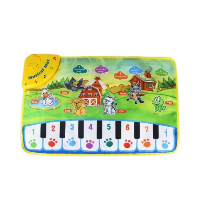 Kids Piano Mat Indoor Electric Carpet Portable Educational with Musi