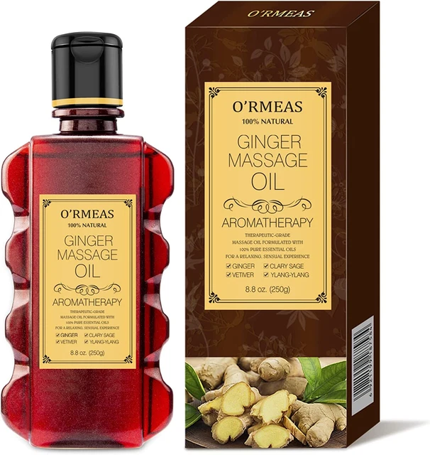 Ginger Massage Oil for Relaxing , Massaging Joint Pain Relief Moisturizing Body