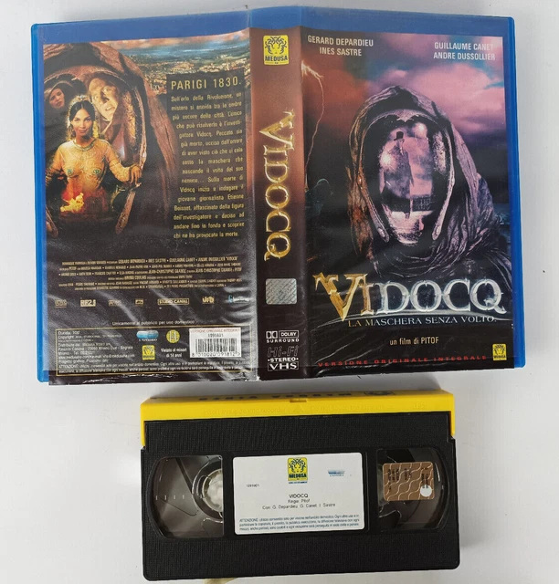 VIDOCQ 2001 VHS Italian Gerard Depardieu Ines Sastre Guillaume Canet ...