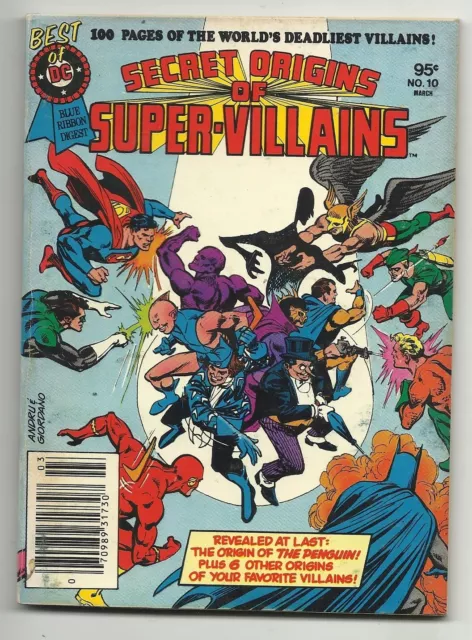 Best of DC Blue Ribbon Digest #10 - Secret Origins of Super-Villains - VG/FN 5.0