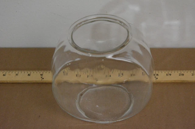 Vintage Glass Drum Style Fish Bowl Tank 1/2 Gallon