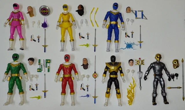 Hasbro Power Rangers Lightning Collection Zeo Rangers Lot of 7 (Rangers + Cog)