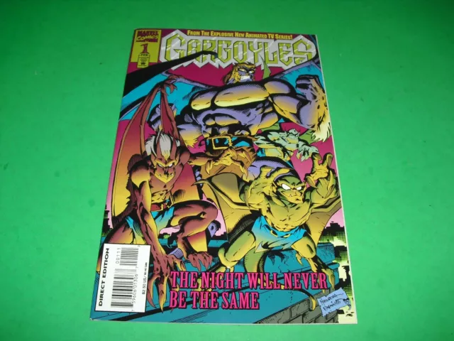 Gargoyles #1 in NM 9.4 COND from 1995! Marvel embossed high grade vf/nm B198