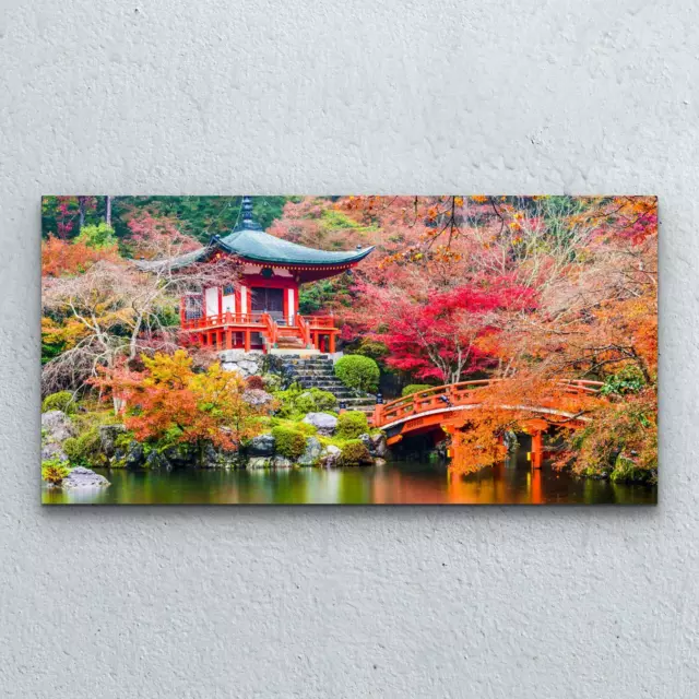 Glasbilder Wandbild Druck auf Glas Foto Bild 100x50 Tempel in Japan Kyoto