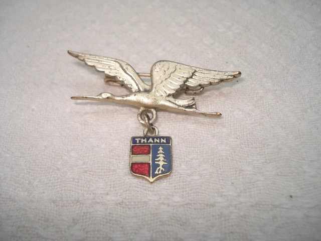 Insigne Cigogne Alsace - Badge Original Salut D'Alsace - Occasion Bon état