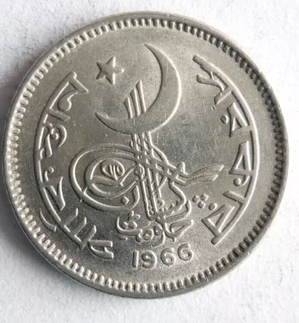 1966 Pakistán 25 Paisa - Excelente Moneda Pakistán Bin # Z