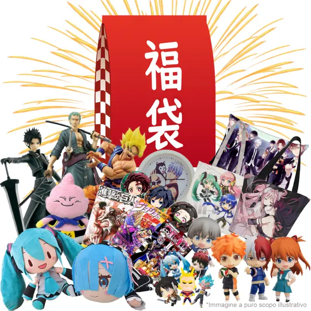 LUCKY BAG FUKUBUKURO Anime Manga Action Figures Gadget Plush