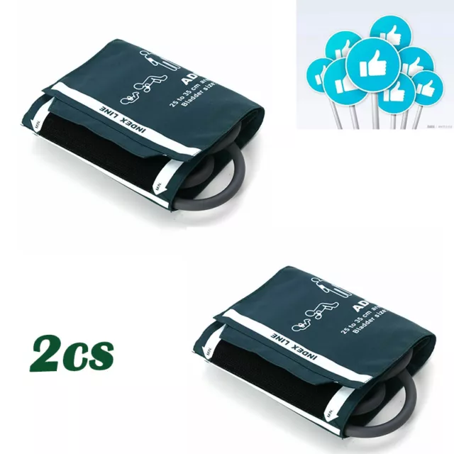 2Pcs For Adult Double-Tube NIBP Cuff / Blood pressure Cuff cir:25-35cm