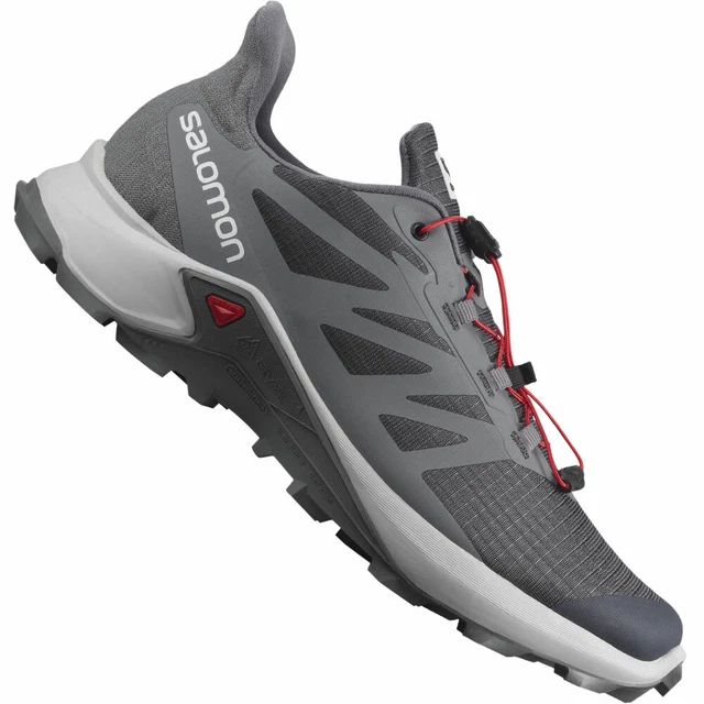 Salomon Supercross 3 Herren Laufschuhe Schuhe Sneaker Running Fitness Grau NEU