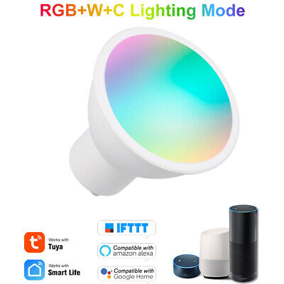 WiFi Smart Bulb RGB+W+C LED Bulb 5W GU10 Dimmable Light Phone APP Remote Control