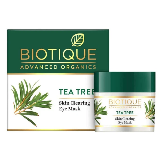 Biotique Tea Tree Piel Limpieza Antifaz 15gm Sin SLS Parabeno Cara Cuerpo Care