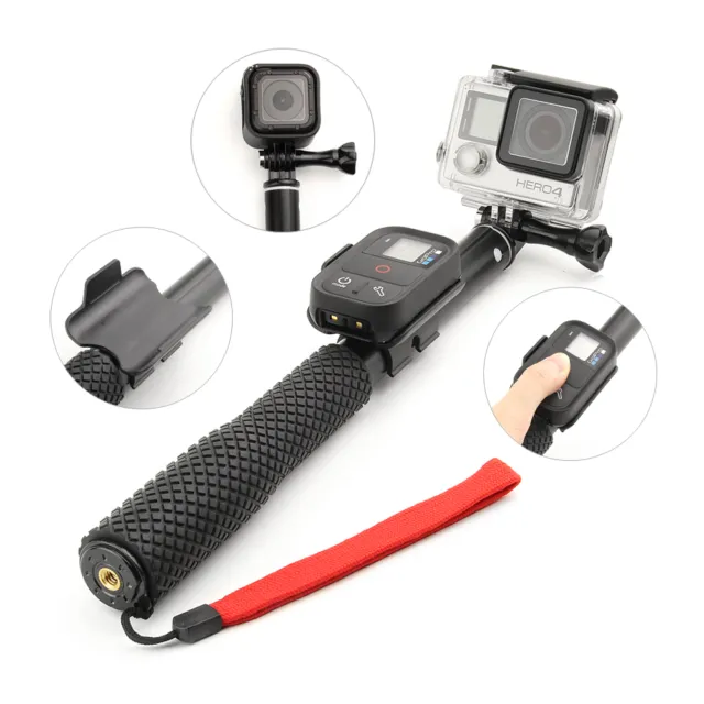 For GoPro Hero 4 3+ 3 Smart Phone Selfie Stick Extendable Monopod Handheld Pole