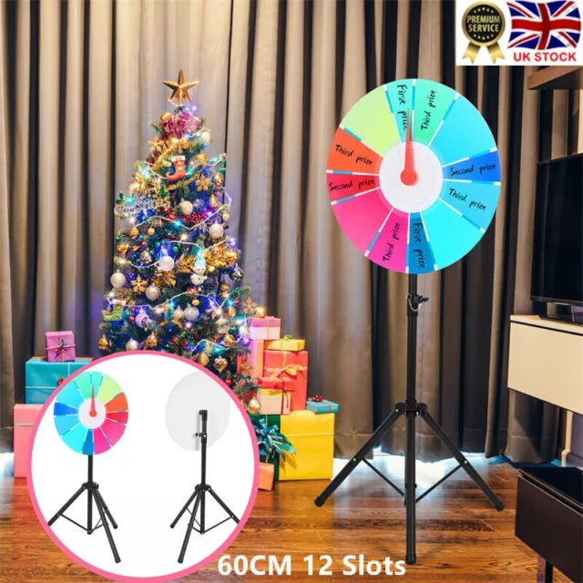 60CM Color Prize Wheel Dry Erase Tripod for Trade Show Fortune Spinning Game UK