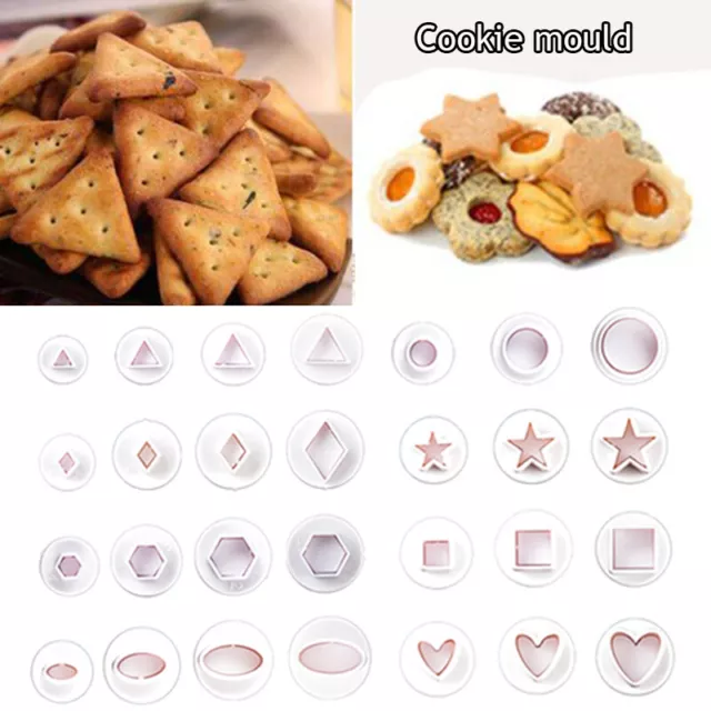 3D Plunger Cookie Cutter Biscuit Pastry Cake Decorating Sugarcraft Mould Tools