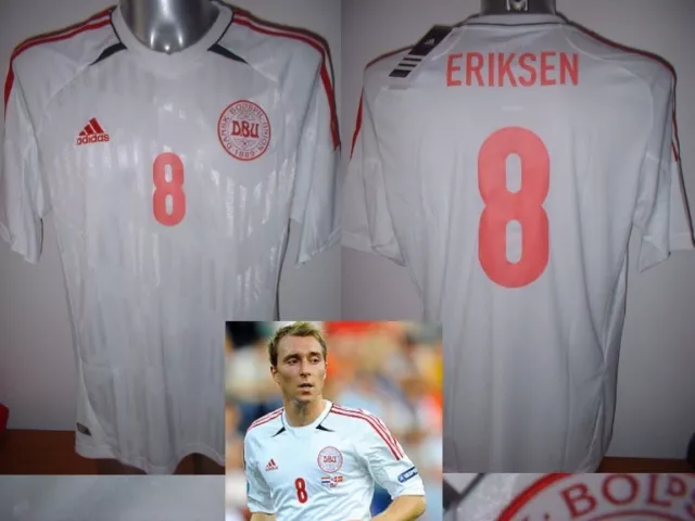 Dänemark ERIKSEN Adidas brandneu mit Etikett Erwachsene M L XL Shirt Trikot Fußball Tottenham Hotspur W