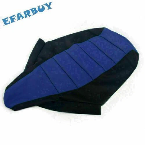 Gripper Gripped Ribbed Seat Cover For Yamaha YFX450 YFX 450 2004-2011 Blue Black
