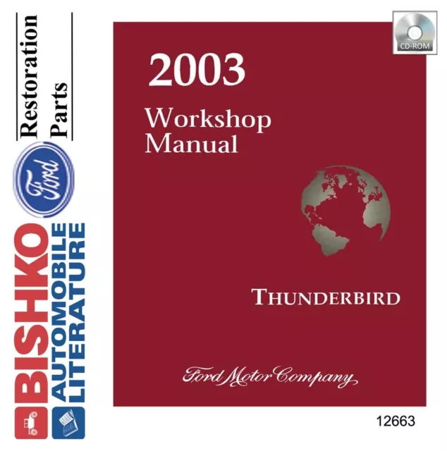 2003 Ford Thunderbird Shop Service Repair Manual CD