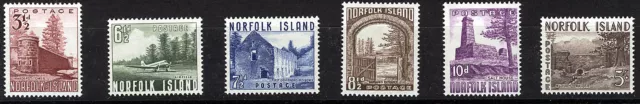 Norfolk Island 1953 Definitives Sg13/18 Mnh