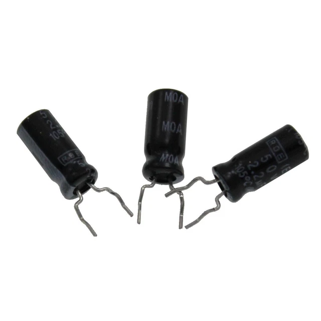 50 Condensateurs Elko Radial 22µF 50V 105°C 5x11 Mm - Vishay - Neuf Sous Bande