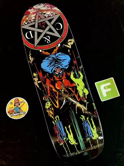 RARE Natas Kaupas C & D Devil Worship 101 Skateboard Deck Cease & Desist Proto