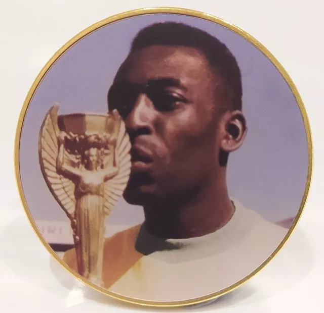 Pele Vintage Gold Coin World Cup Man Old Brazil